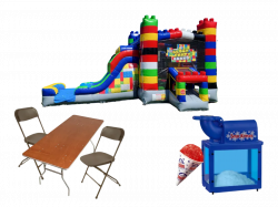 Bounce House and Waterslide Party Package