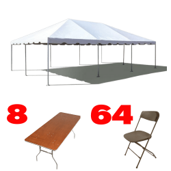 20 x 30 Frame Tent Party Package