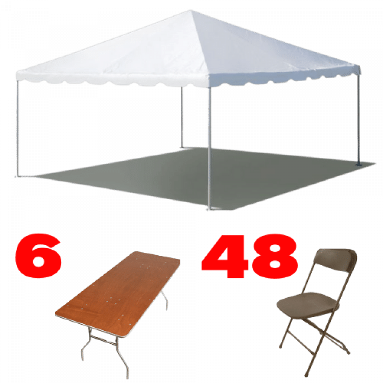 20 x 20 Frame Tent Party Package