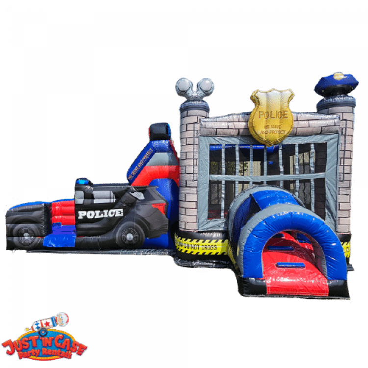 Police Bounce House And Wet/Dry Slide Rental