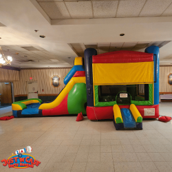 Retro Bounce House And Wet/Dry Slide Rental