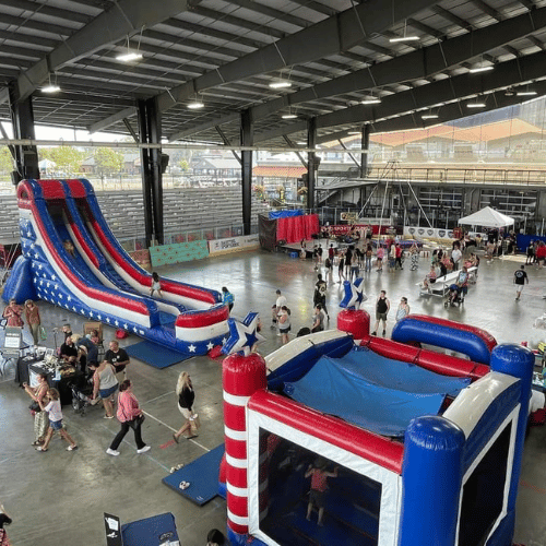 Bounce Houses at Music Is Art Festival