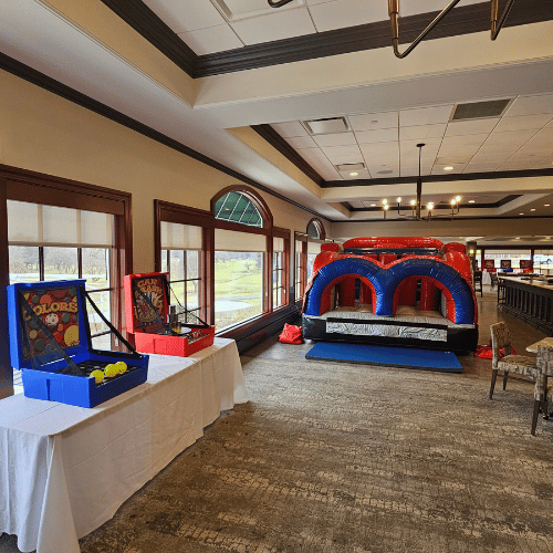 Carnival games at a church event