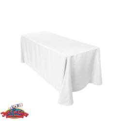 8ft Banquet Table Linens (White)