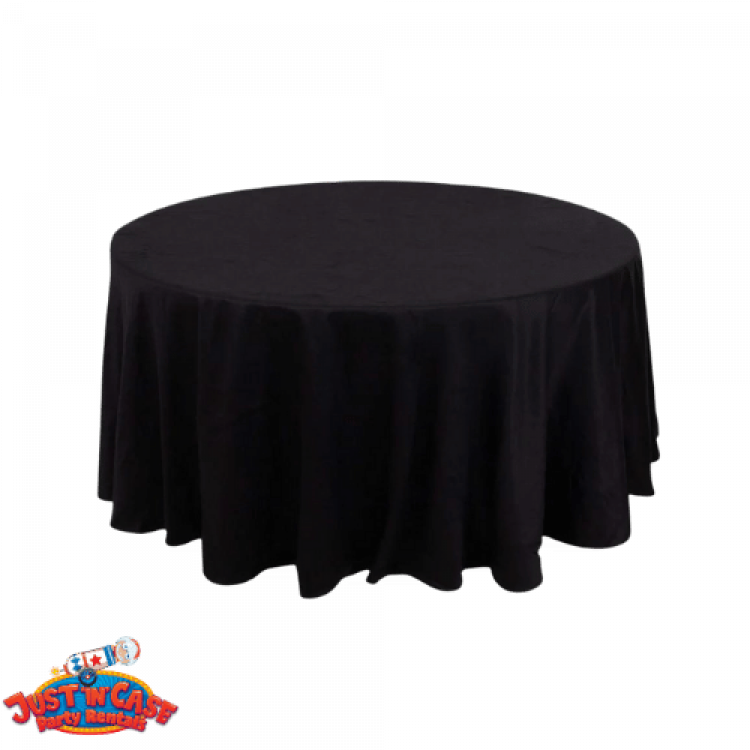 5ft Round Table Linens (Black)