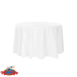 5ft Round Table Linens (White)