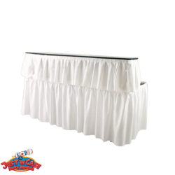 8ft Bar Top Skirting (White)