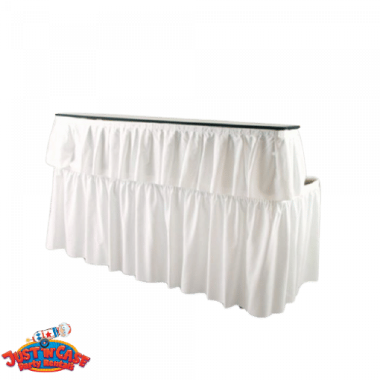 8ft Bar Top Skirting (White)