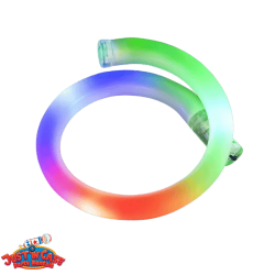 8 Rainbow LED Flashing Tube Bracelets (144ct)