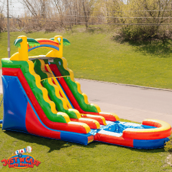 Rainbow20Rush20Dual20Lane20IO20Website20Pics201 171389005 1 18 Ft Rainbow Rush Dual Water Slide Rental