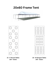 20 x 60 Frame Tent Rentals