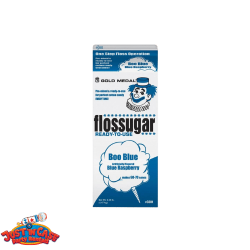 Extra Blue Raspberry Cotton Candy 50 Servings of Cotton Candy Sugar with 50 Cones
