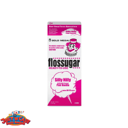 Extra Pink Vanilla Cotton Candy 50 Servings of Cotton Candy Sugar with 50 Cones