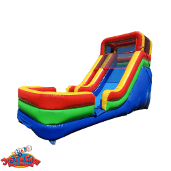 16 Ft Colorful Dry Slide Rental