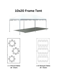 10 x 20 Frame Tent Party Package