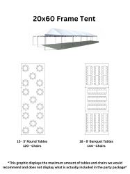 20 x 60 Frame Tent Party Package