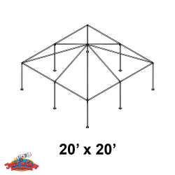 (FRAME ONLY) 20 X 20 Frame Tent Set Up Fee