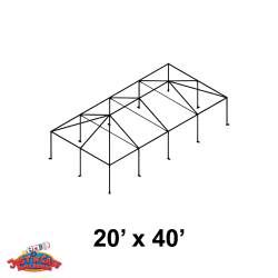 (FRAME ONLY) 20 X 40 Frame Tent Set Up Fee