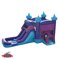 Royal Kingdom Bounce House and Dual Lane Wet/Dry Slide Rental
