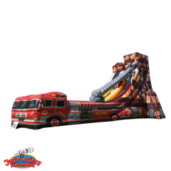 18 ft Fire Truck Dry Slide Rental