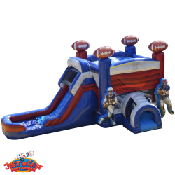 Buffalo Football Bounce House And Wet/Dry Slide Rental