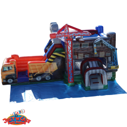 Construction Bounce House and Wet/Dry Slide Rental