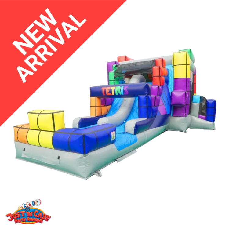 2 1782229616 big 1 Tetris Bounce House and Dual Lane Wet/Dry Slide Rental