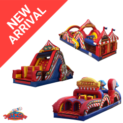 100 Ft Carnival Obstacle Course Rental