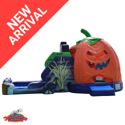 Pumpkin Bounce House and Wet/Dry Slide