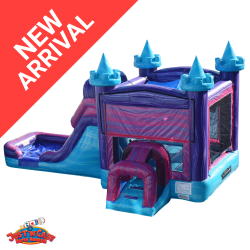 Royal Kingdom Bounce House and Dual Lane Wet/Dry Slide Rental