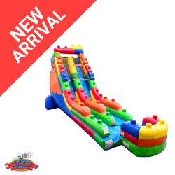 18 ft Block Party Single Lane Water Slide Rental 18 ft Block Party Single Lane Water Slide Rental