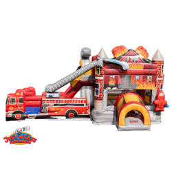 Fire Truck Bounce House And Wet/Dry Slide Rental Fire Truck Bounce House And Wet/Dry Slide Rental