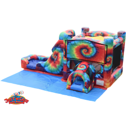 Tie-Dye Bounce House And Wet/Dry Slide Rental Tie-Dye Bounce House And Wet/Dry Slide Rental