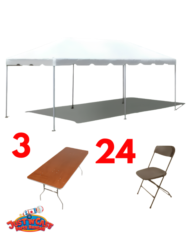 Updated20Website20Photos20Pt.2022017 1783626632 big 10 x 20 Frame Tent Party Package (3 Tables & 24 Chairs)