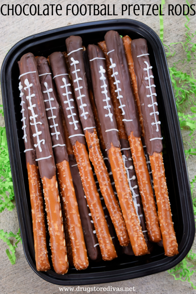chocolate football pretzel rods recipe image 683x1024 1 Tailgate Party Setup Ideas for Football Season