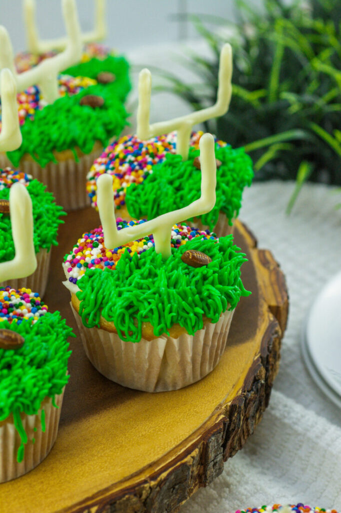 football field cupcakes 30 735x1103 1 Tailgate Party Setup Ideas for Football Season